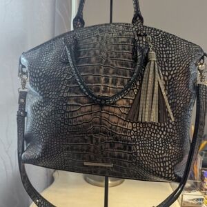 Brahmin Milan Large Duxbury Satchel with Tassel